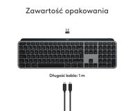 LOGITECH Klawiatura MX Keys S for Mac Space Grey US 920-011637 - 1261398 - zdjęcie 14